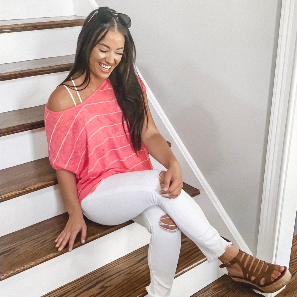Tess Striped Knit Top